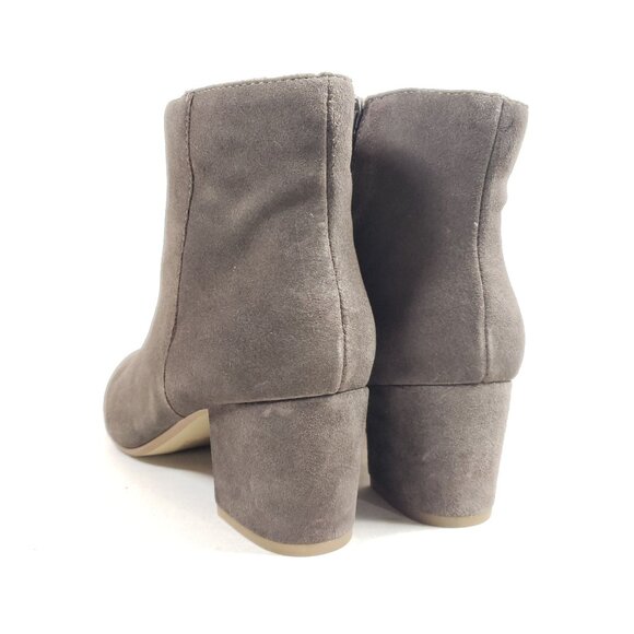 Holster Women's Size 8 Taupe Suede Ankle Boots With Block Heel - Picture 5 of 9